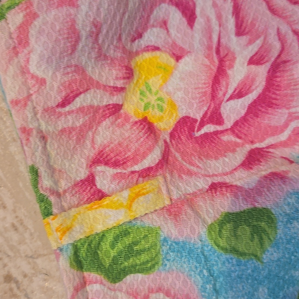 Vittadini Sport 100% Cotton Multi-Colored Floral Pastel Print Pencil Skirt - Picture 2 of 9